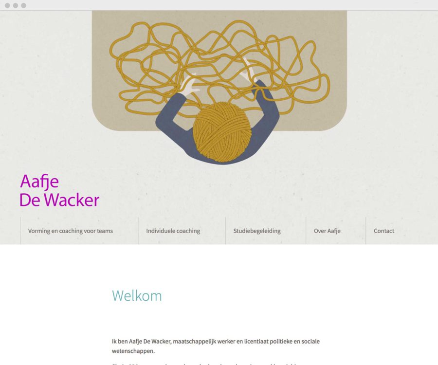 Aafje De Wacker - WordPress site by Compander