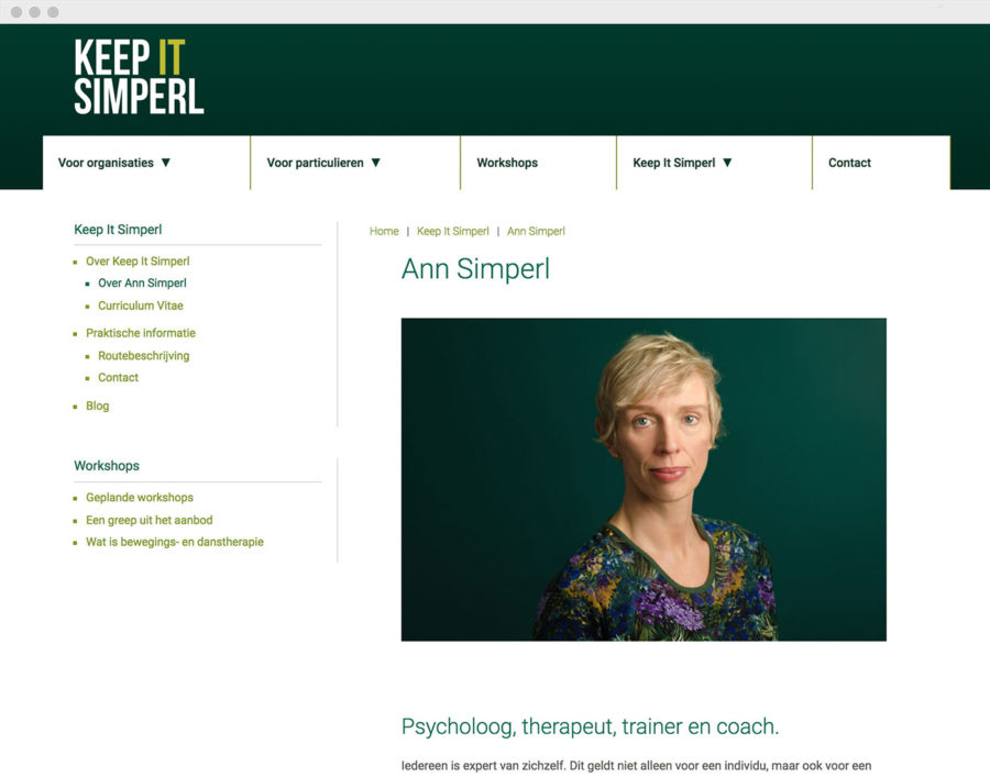 Keep It Simperl - WordPress site by Compander